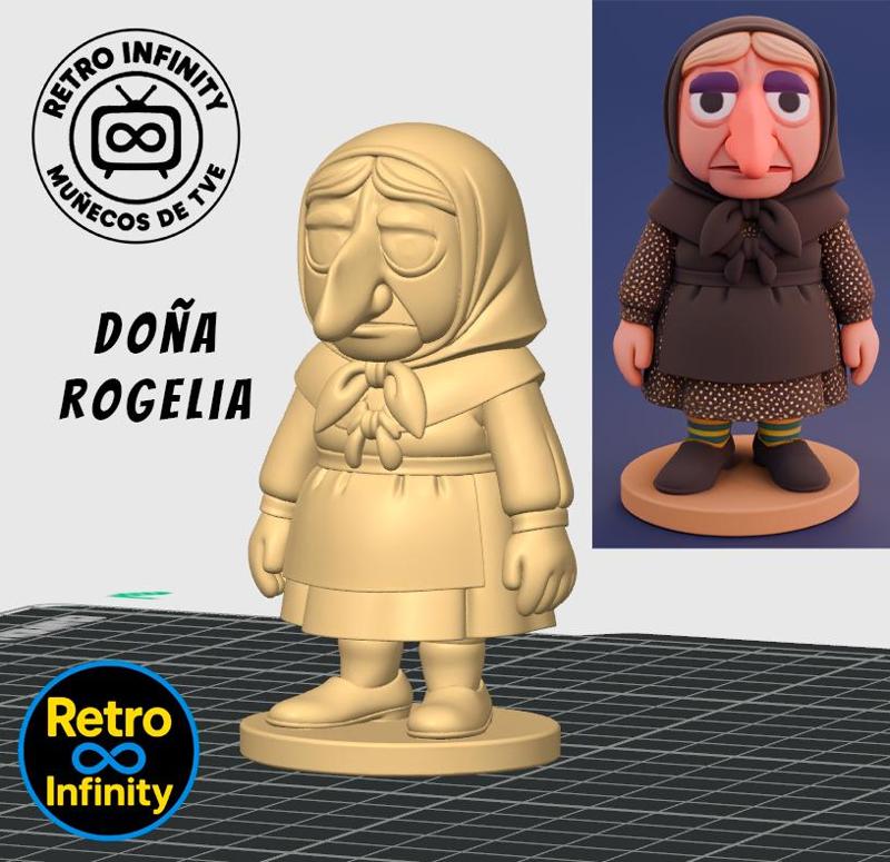 Doña Rogelia - Mari Carmen and her dolls 3D figure Retro Infinity style (90mm) : vinyl collectible