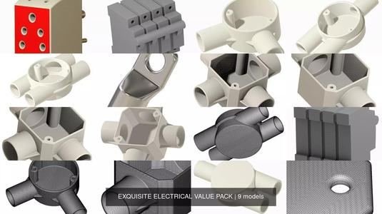 EXQUISITE ELECTRICAL VALUE PACK 3D Model Collection