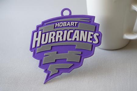 BBL Hobart Hurricanes badge color printable and renderable