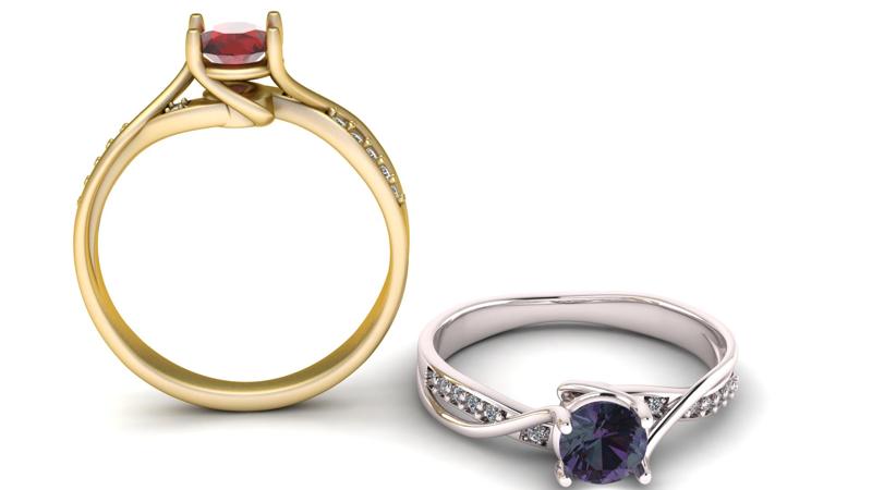 Ruby Pave Trellis Ring