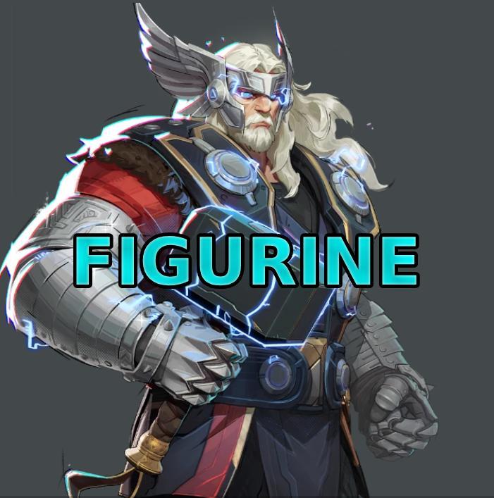 CHris Hemsworth Thor Odinson Default Costume Marvel Rivals Clothed Custom Figurine Holiday GIft