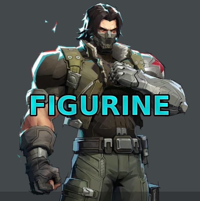 Winter Soldier Bucky Barnes Sebastian Stan Default Costume Marvel Rivals Figurine for 3d printing gift holiday