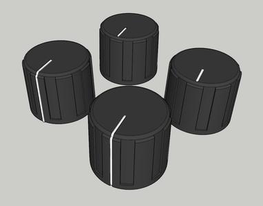 H145 Overhead panel potentiometer knob replica