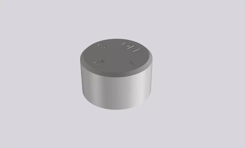Fan knob for wall plate