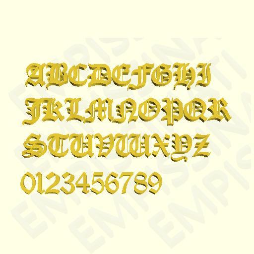 OLD LONDON - 3D LETTERS, NUMBERS AND SYMBOLS
