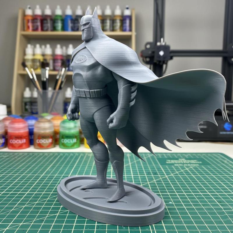 Batman Cartoon Version – High-Detail 3D Printable Model (3 Parts + Pre-Supported)