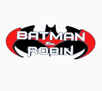 BATMAN & ROBIN Logo Display by MANIACMANCAVE3D