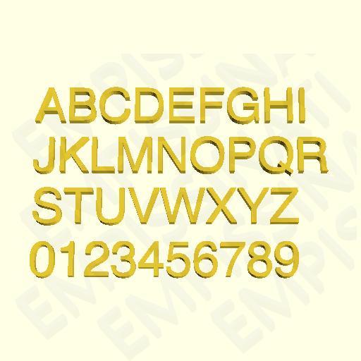 HELVETICA - 3D LETTERS, NUMBERS AND SYMBOLS
