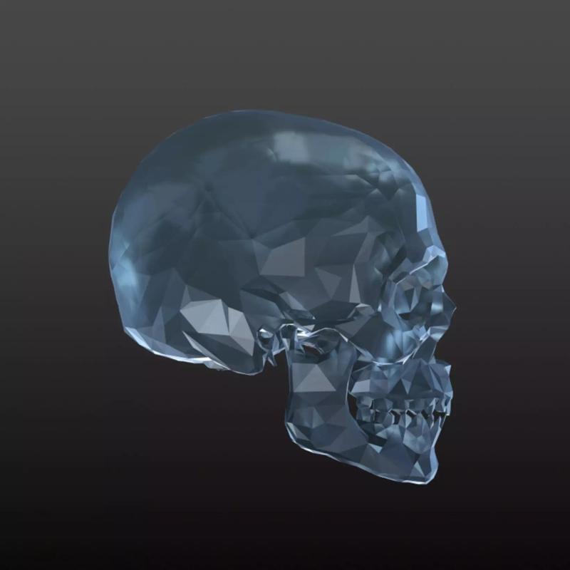 Diamonds skull