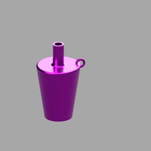 Mini Straw Cup Keychain - Stylish 3D Printable Accessory