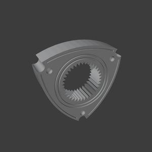 Rotary Engine Rotor - 3D Keyring