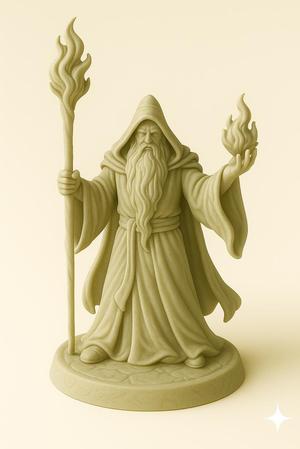 Flamecaller – Wizard Paintable Figure