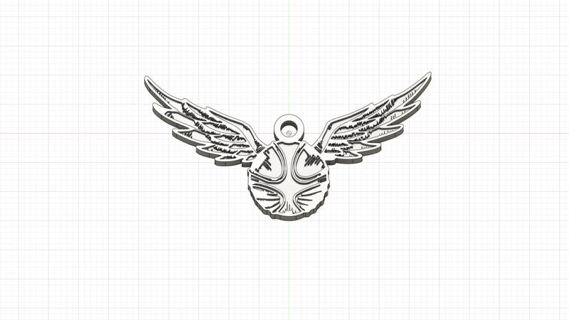 Harry Potter Golden Snitch Keychain