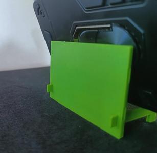A card with an easy-to-use cell phone stand