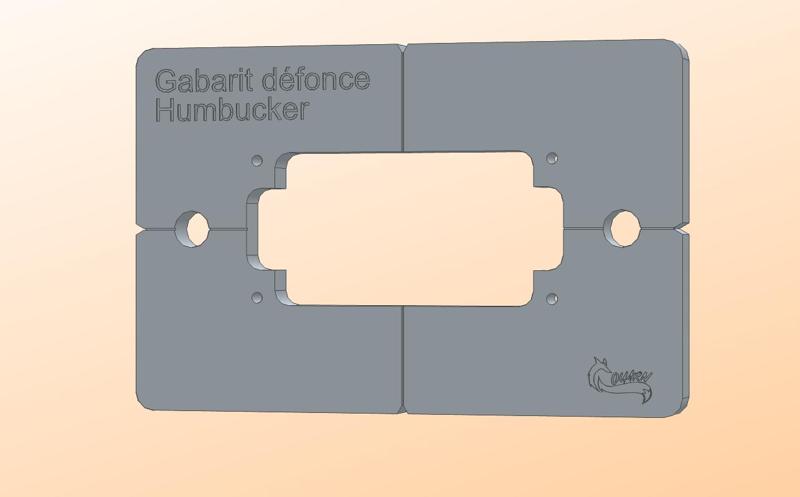 Humbucker template