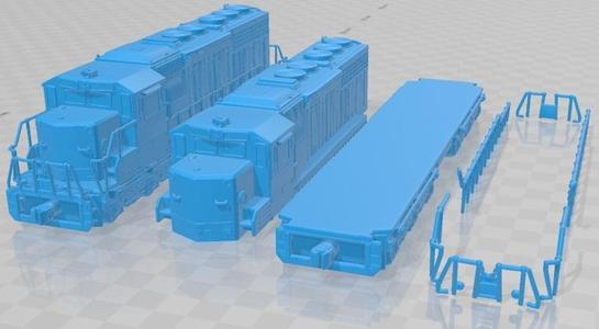 EMD SD40-2 Locomotive Printable