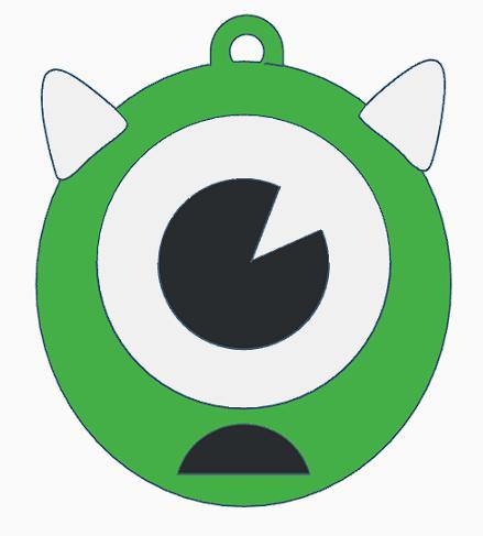 Monster inc - mike wazowski - keychain