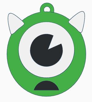 Monster inc - mike wazowski - keychain