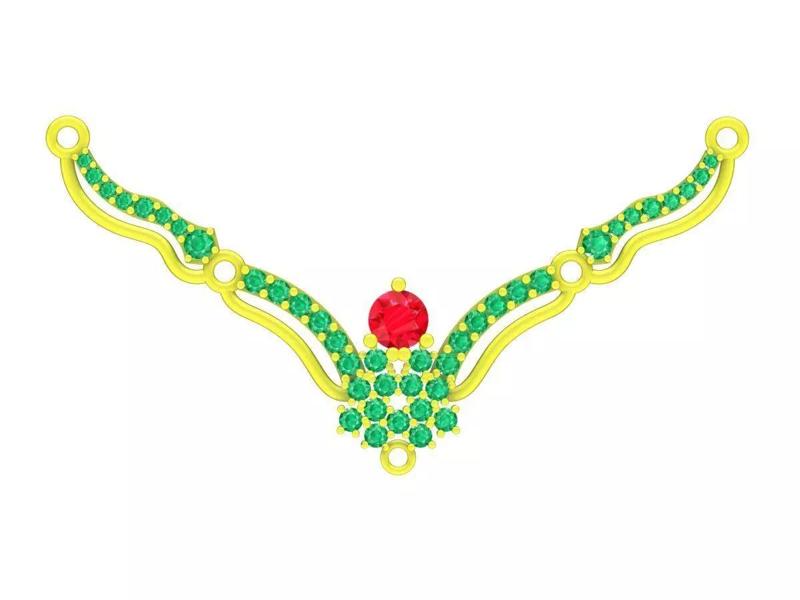 6291 Asian Fashion Diamond Necklace Pendant