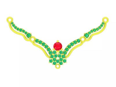 6291 Asian Fashion Diamond Necklace Pendant