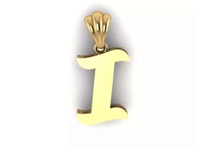 Alphabet I Pendant For Women Ready To Print