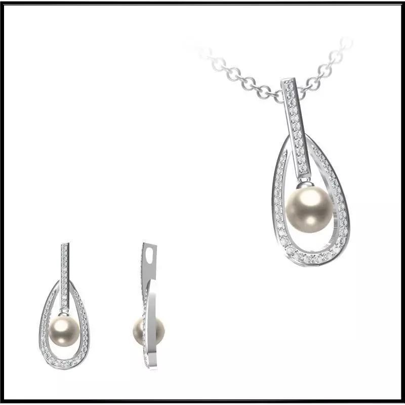 JCD Format Wonderful pearl set jewelry design