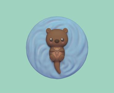 Floating Otter