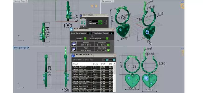 heart-shaped hoop stl 3dm earring model je0129