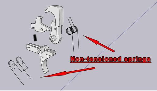Art design, display; Trigger and hammer set for mp15-22