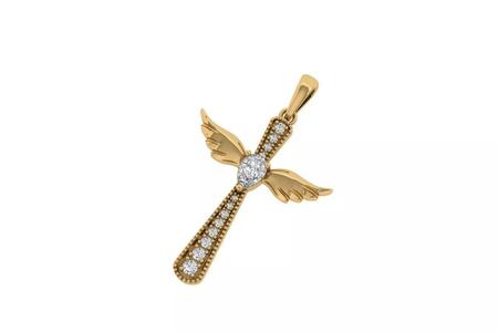 Angel cross Pandent