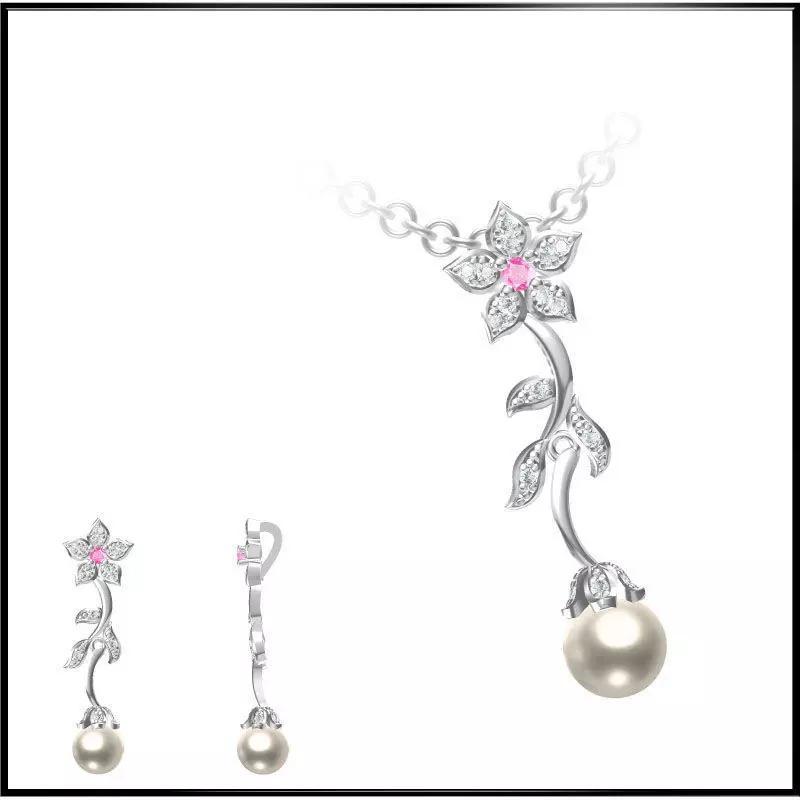 JCD Format Personalized pearl pendant jcd jewelry design