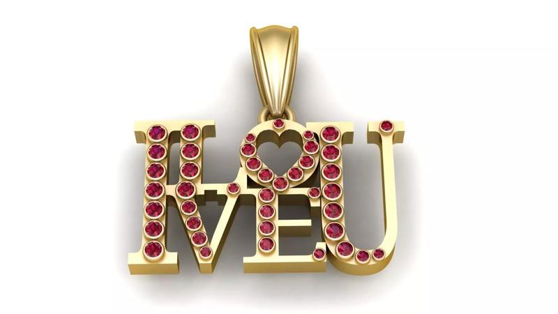 I LOVE YOU PENDANT