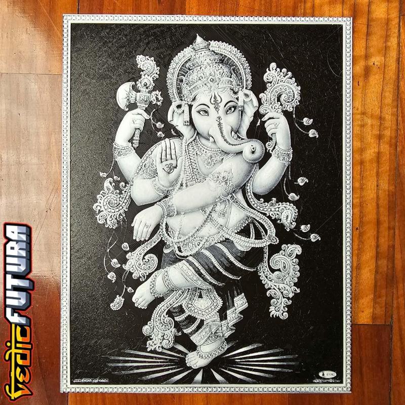 Ganesh Dancing the Tandava [Easy to Print Filament Painting]