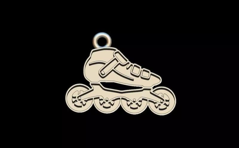 Roller skates pendant