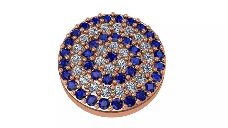 Round Light Charm Pendant Necklace