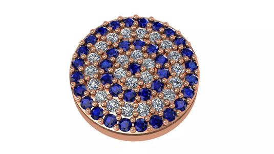 Round Light Charm Pendant Necklace