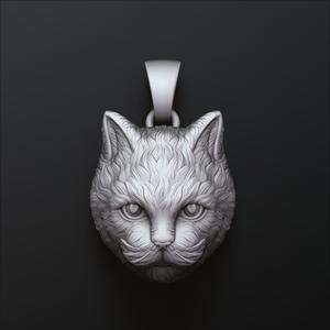 Cat Pendant 3D print model