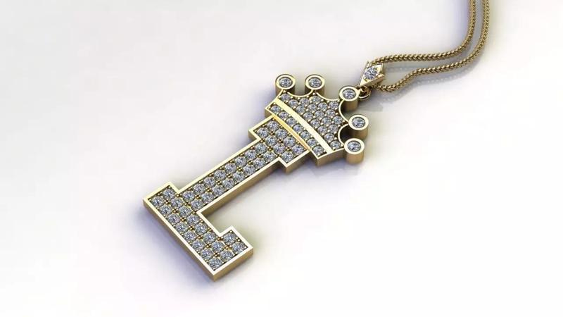 L Letter Pendant