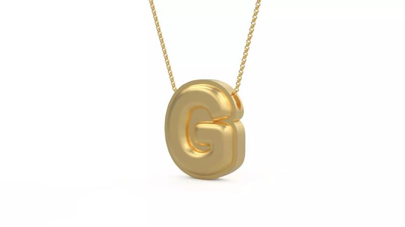 Model 1190 G Initial Letters Charm Balloon 20mm