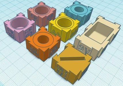 Expandable Battery Holders for Different Sizes