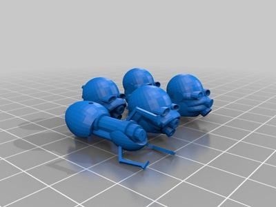 Custom helmets and portal gun