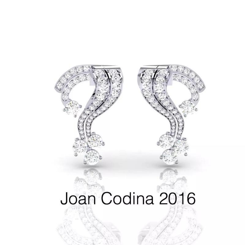 The Tourist Earrings  CAD MODEL as seen in the Hollywood Movie