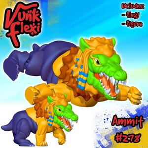 Ancient Egypt Ammit MultiColor Flexi Print-In-Place + figure