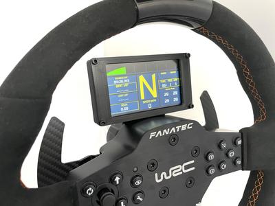 Sim Dashboard Vocore Screen Case for Fanatec CSL Wheels - P1 WRC BMW etc.