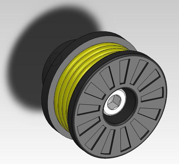 Filament Spool Knob Door / Bouton de porte en forme de bobine de fil