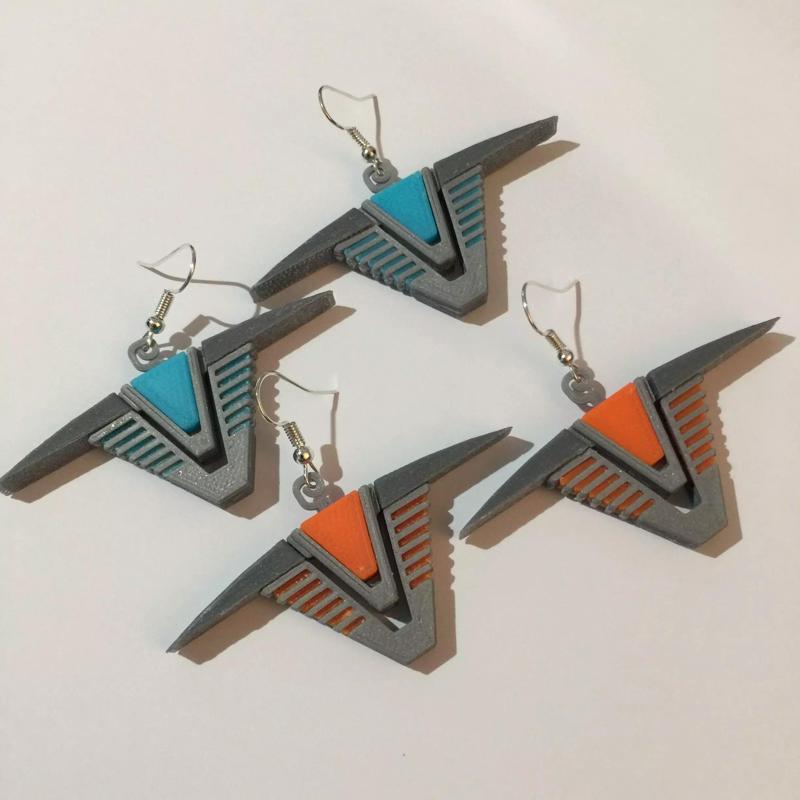 Stargate Chevron Earrings