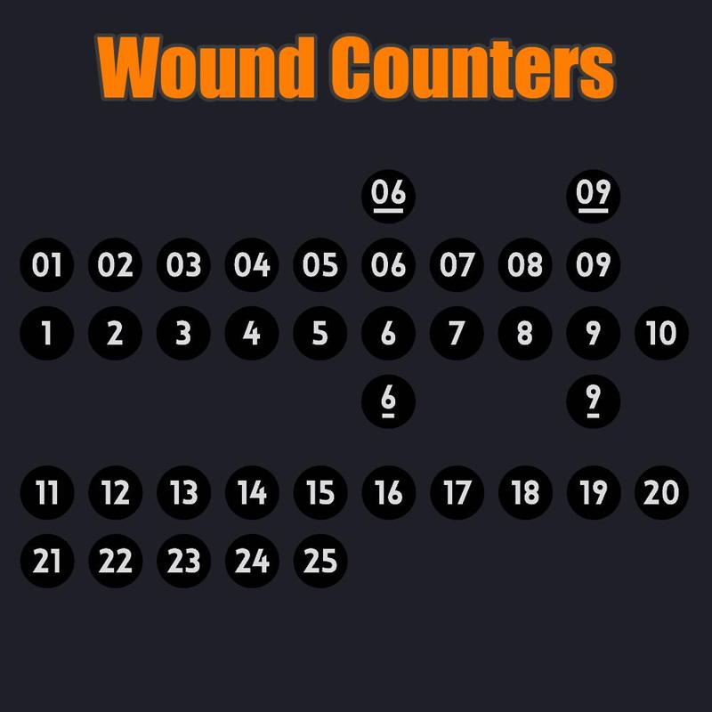 Wound Counter Tokens