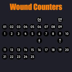 Wound Counter Tokens