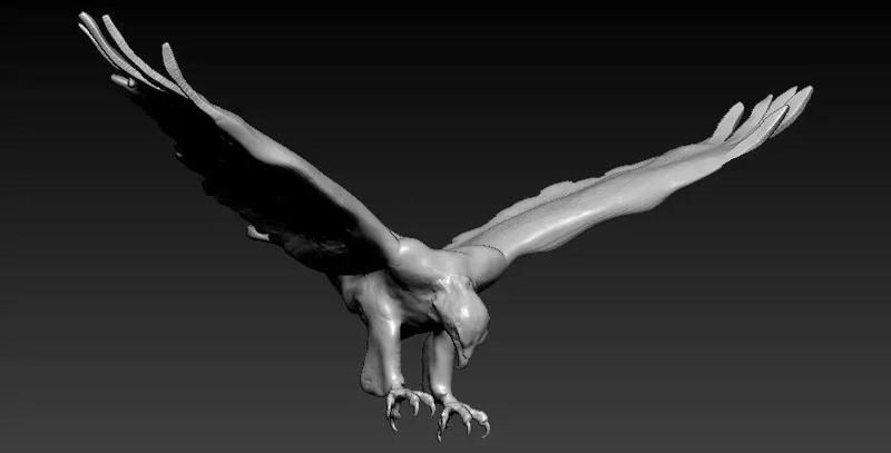 Sculptured eagle - 3D print