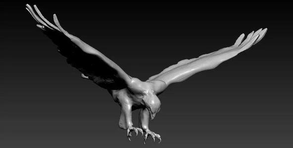Sculptured eagle - 3D print